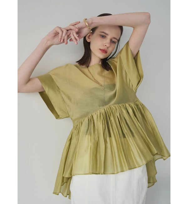ELENDEEK「ROLL UP PEPLUM BL」|シャツ・ブラウス|
