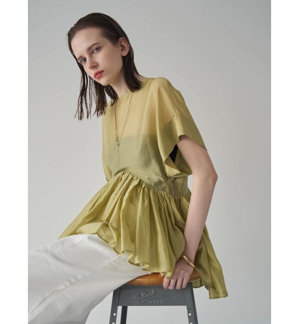 ELENDEEK「ROLL UP PEPLUM BL」|シャツ・ブラウス|