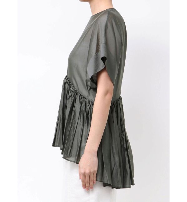 ELENDEEK「ROLL UP PEPLUM BL」|シャツ・ブラウス|