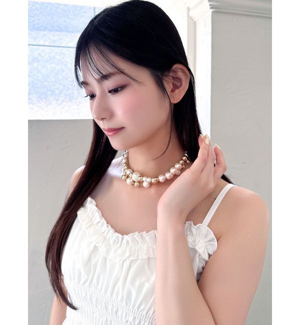 RESEXXY「ボリュームパールランダムネックレス」|ネックレス|