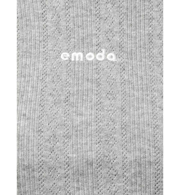 EMODA「アイレットクロップドロングスリーブTシャツ」|Tシャツ・カットソー|