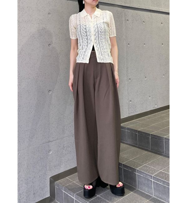 MURUA「ダブルタックワイドパンツ」|その他|