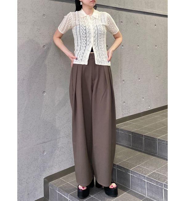 MURUA「ダブルタックワイドパンツ」|その他|