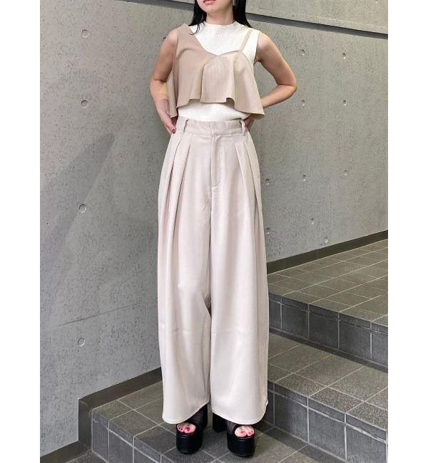 MURUA「ダブルタックワイドパンツ」|その他|