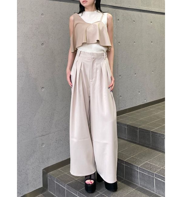 MURUA「ダブルタックワイドパンツ」|その他|