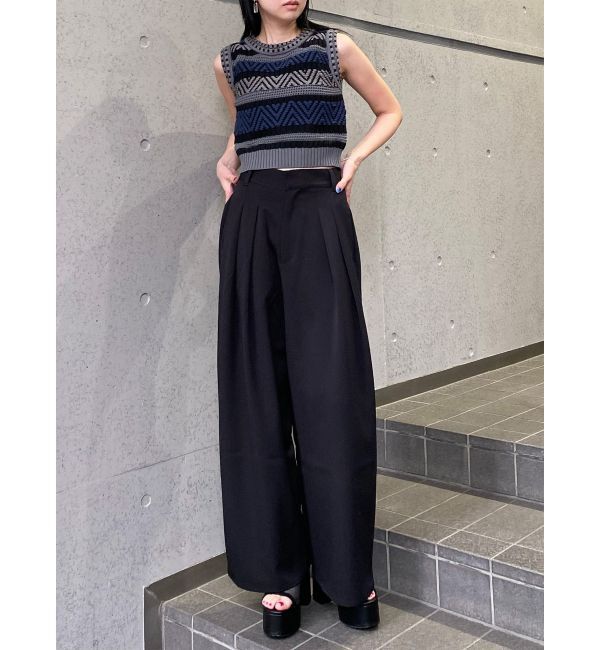 MURUA「ダブルタックワイドパンツ」|その他|
