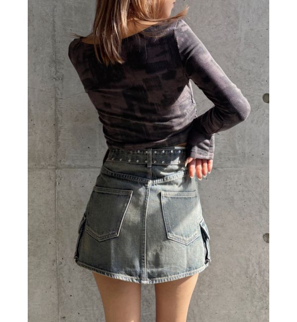 GYDA「【TINY】レッグウォーマー付きミニスカートライクショートパンツ」|スカート|