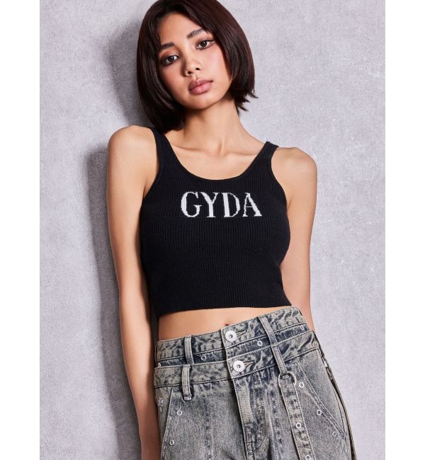 GYDA「GYDA jacquardタンクニットトップス」|タンクトップ|