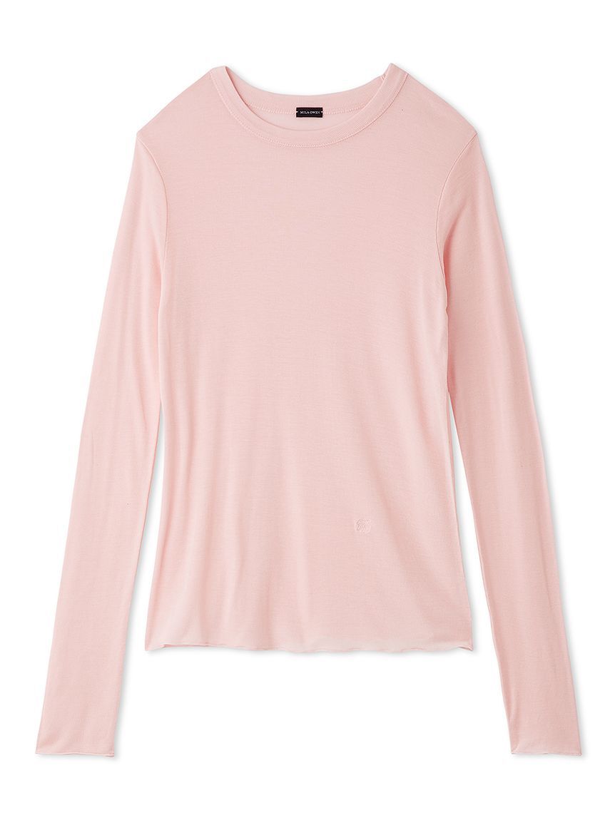 Mila Owen「シルクブレンドシアーロングTシャツ」|Tシャツ・カットソー|PNK