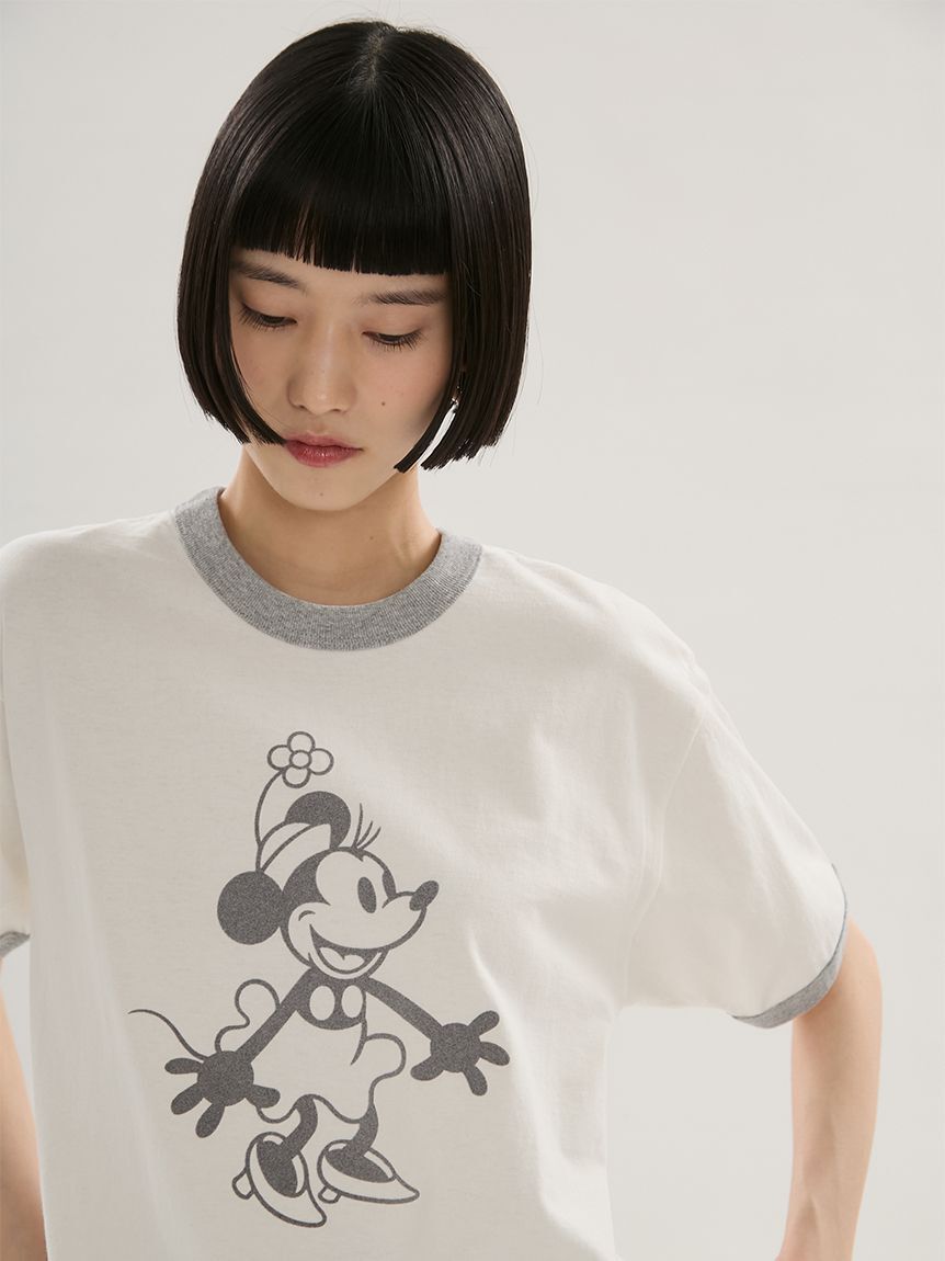 emmi atelier「【emmi&times;GOOD ROCK SPEED】MINNIE MOUSE/リンガー Tシャツ」|Tシャツ・カットソー|