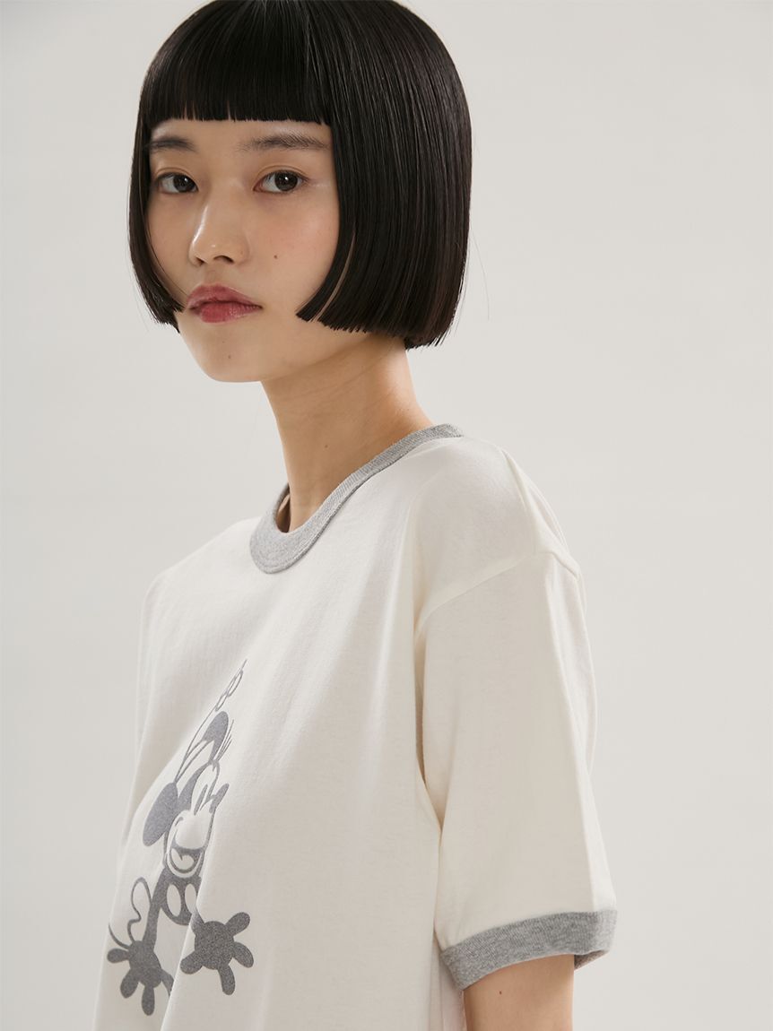 emmi atelier「【emmi&times;GOOD ROCK SPEED】MINNIE MOUSE/リンガー Tシャツ」|Tシャツ・カットソー|