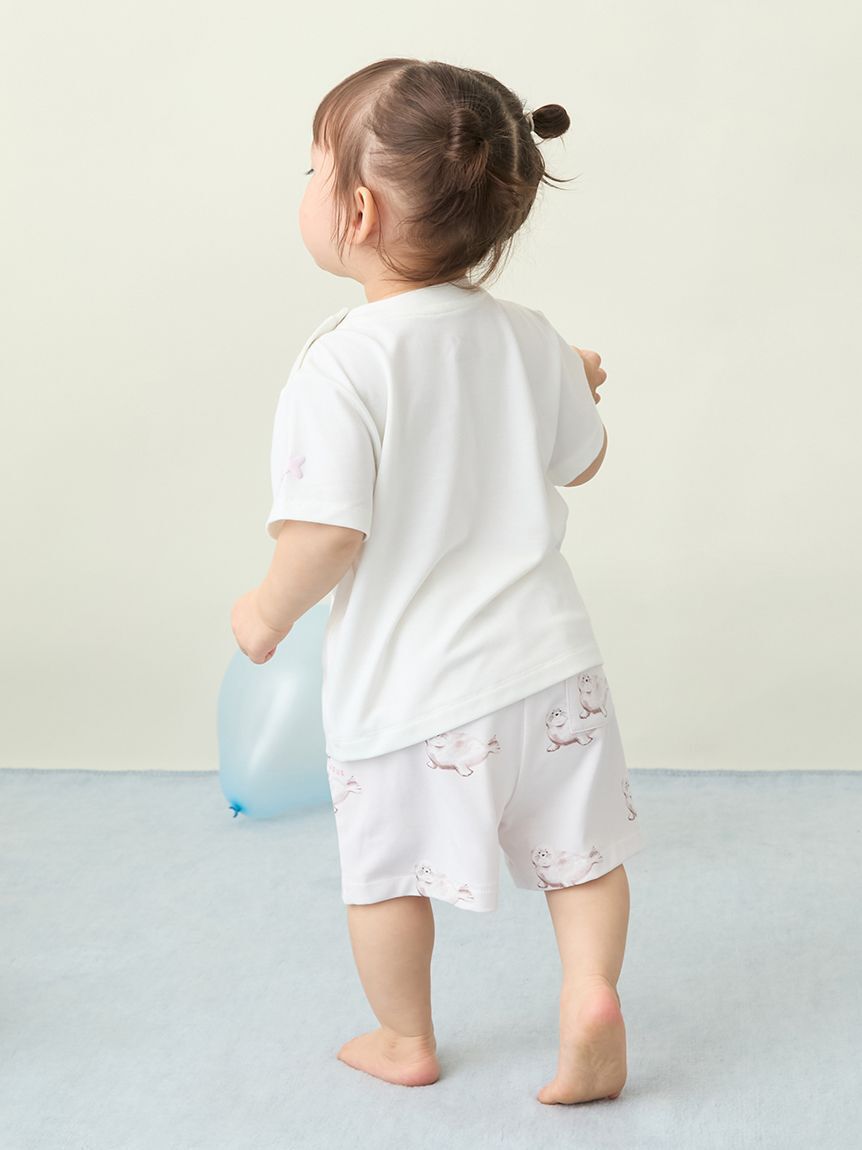 GELATO PIQUE KIDS & BABY「【BABY】【接触冷感】シーアニマル柄ワンポイントTシャツ」|その他ベビーウェア|