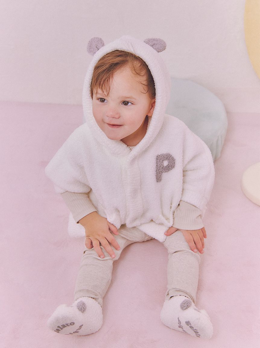GELATO PIQUE KIDS & BABY「【ラッピング済み】【BABY】パウダーアニマルポンチョ&スタイセット BOX付き」|その他ベビー用品|