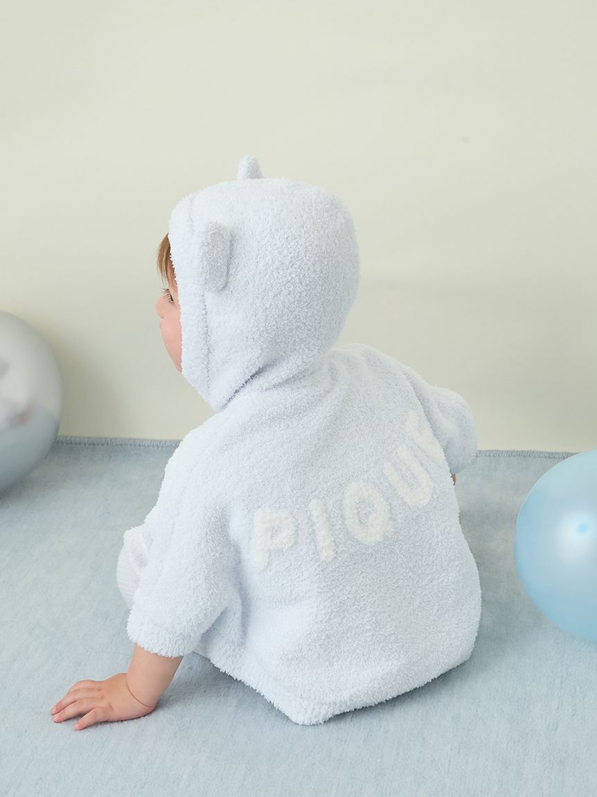 GELATO PIQUE KIDS & BABY「【ラッピング済み】【BABY】パウダーベアポンチョ&ストローマグセット BOX付き」|その他ベビー用品|