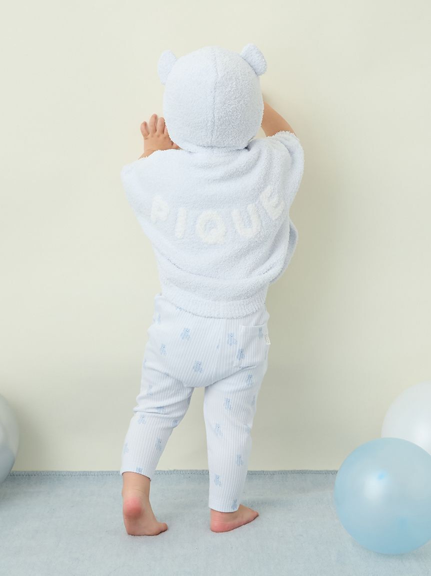 GELATO PIQUE KIDS & BABY「【ラッピング済み】【BABY】パウダーベアポンチョ&ストローマグセット BOX付き」|その他ベビー用品|