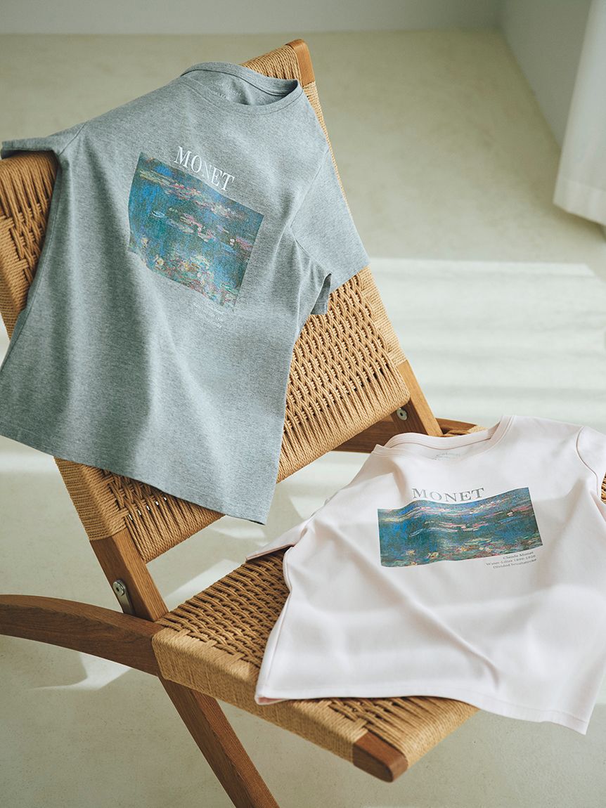CELFORD「【洗える】【Monet】アートプリントＴシャツ」|Tシャツ・カットソー|