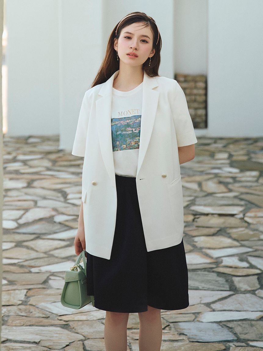 CELFORD「【洗える】【Monet】アートプリントＴシャツ」|Tシャツ・カットソー|