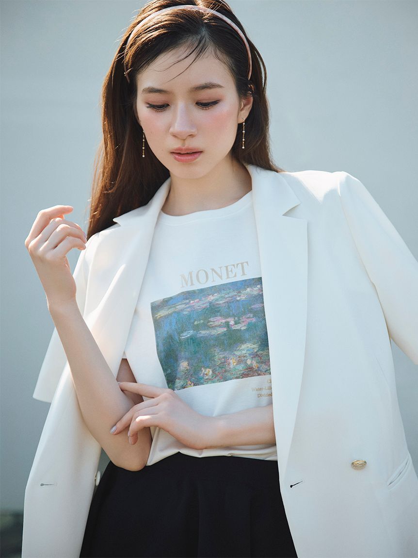 CELFORD「【洗える】【Monet】アートプリントＴシャツ」|Tシャツ・カットソー|