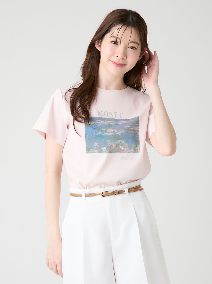 CELFORD「【洗える】【Monet】アートプリントＴシャツ」|Tシャツ・カットソー|