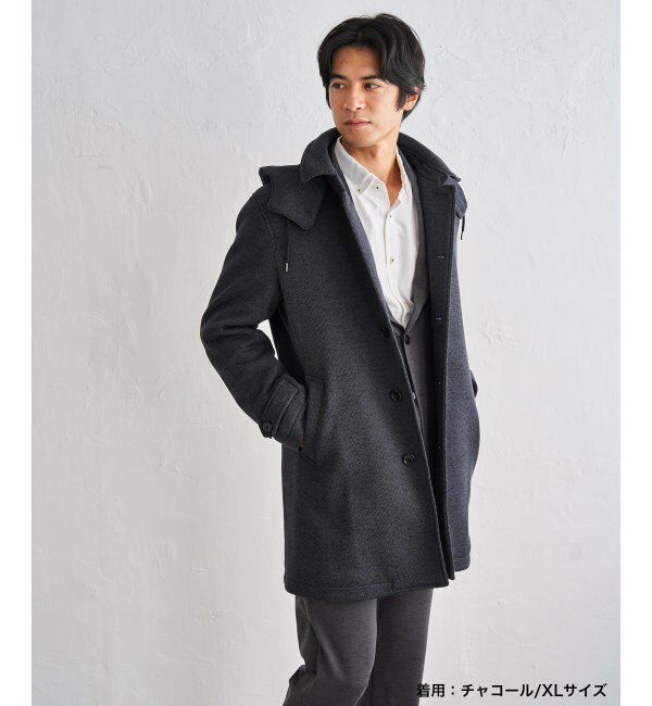 IKKA LOUNGE「ウールライクニットステンカラーコート」|その他|