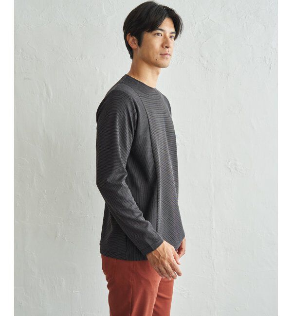 ikka「ＷフェイスリップルキリカエロンＴ」|Tシャツ・カットソー|