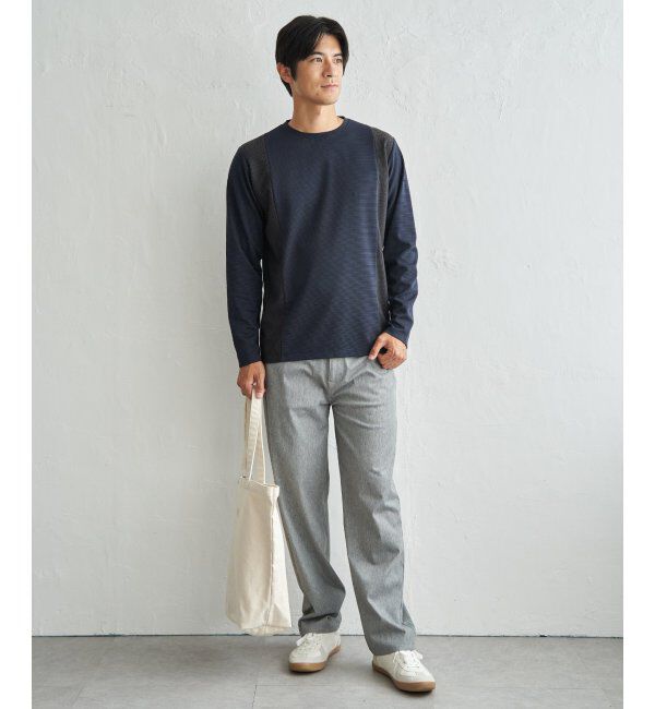 ikka「ＷフェイスリップルキリカエロンＴ」|Tシャツ・カットソー|