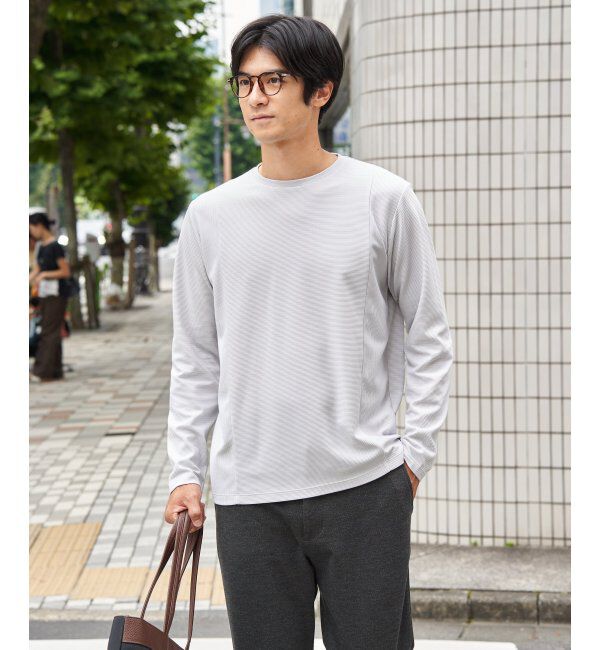 ikka「ＷフェイスリップルキリカエロンＴ」|Tシャツ・カットソー|