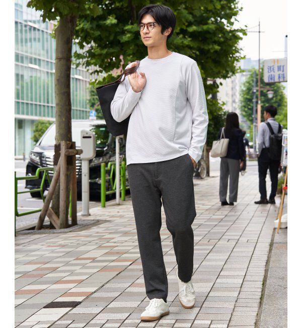ikka「ＷフェイスリップルキリカエロンＴ」|Tシャツ・カットソー|
