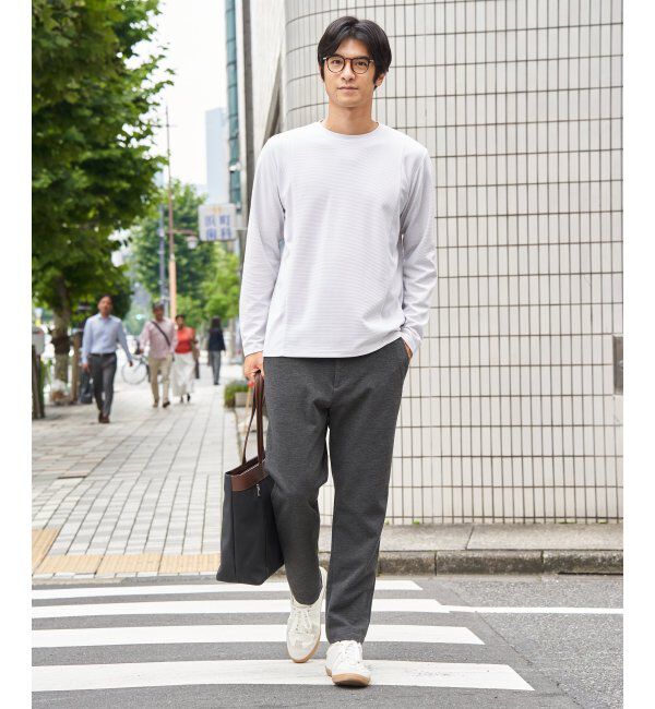ikka「ＷフェイスリップルキリカエロンＴ」|Tシャツ・カットソー|