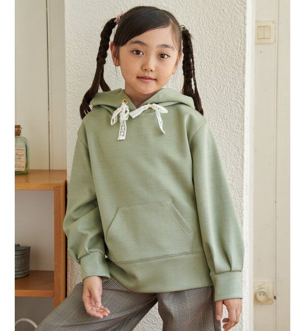 ikka kids「ダンボールレーススピンドルパーカー（120~160cm）」|Tシャツ・カットソー|