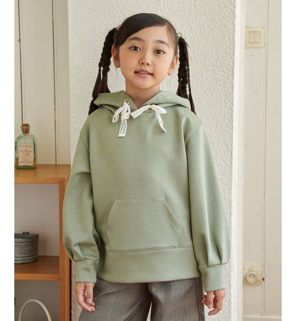 ikka kids「ダンボールレーススピンドルパーカー（120~160cm）」|Tシャツ・カットソー|