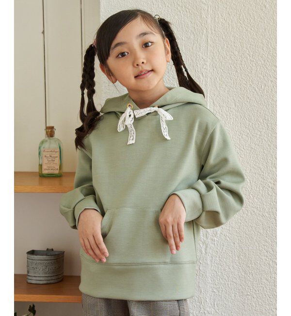 ikka kids「ダンボールレーススピンドルパーカー（120~160cm）」|Tシャツ・カットソー|