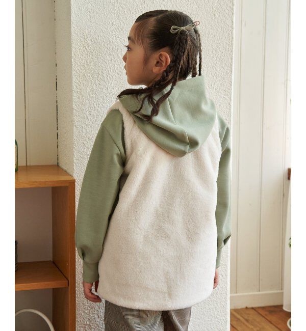 ikka kids「ダンボールレーススピンドルパーカー（120~160cm）」|Tシャツ・カットソー|