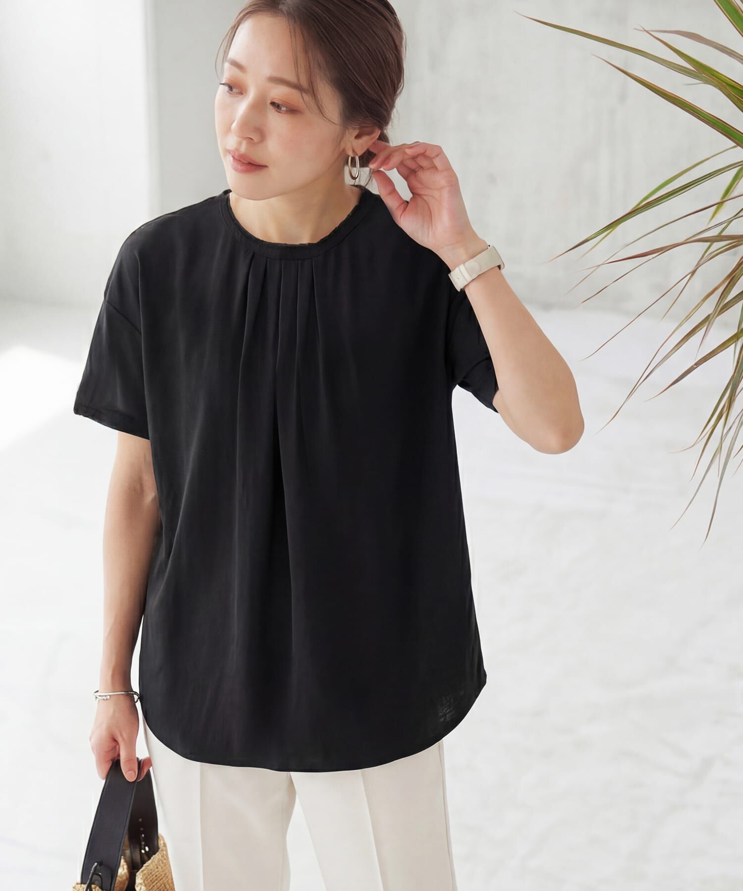 STYLE DELI「【LUXE】everyday半袖ブラウス」|シャツ・ブラウス|