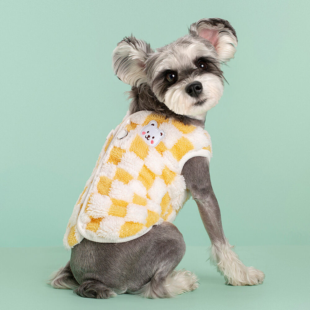 BACKYARD FAMILY「ペット ドッグウェア ハーネス 通販 犬服 犬の服 防寒着 ハーネスウェア ベスト 部屋着」|その他|イエロー2
