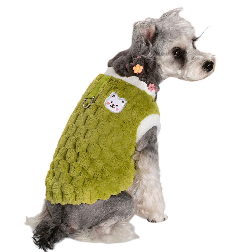 BACKYARD FAMILY「ペット ドッグウェア ハーネス 通販 犬服 犬の服 防寒着 ハーネスウェア ベスト 部屋着」|その他|グリーン1