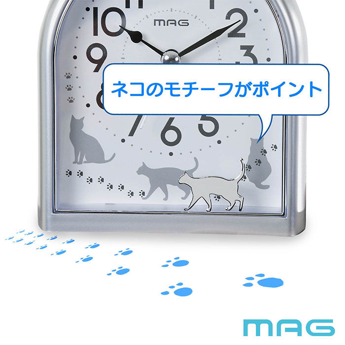 BACKYARD FAMILY「mag 目覚まし時計 子供 T807 通販 ノア精密 非電波 目覚し時計 置き時計 置時計」|クロック・置時計|