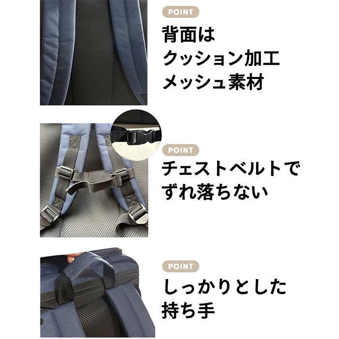 BACKYARD FAMILY「ハンナフラ リュック TNS-SQRC 通販 リュックサック バックパック デイパック 軽量 軽い」|リュック|