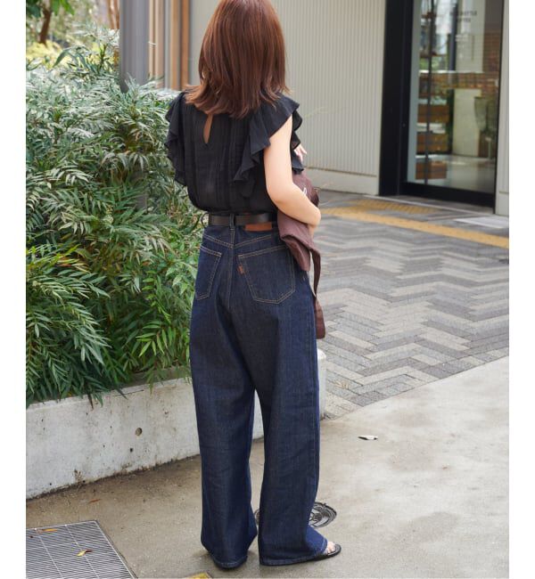 追加 ULTサマーデニムハイライズルーズ5PKT BLUE/NAVY（OUTDOOR