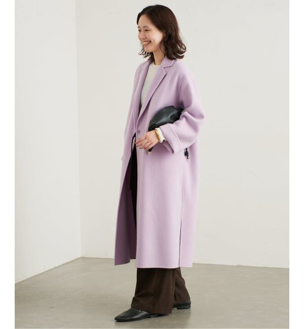 シリーズあり/追加予約》souple woolダブルフェイスチェスターコート