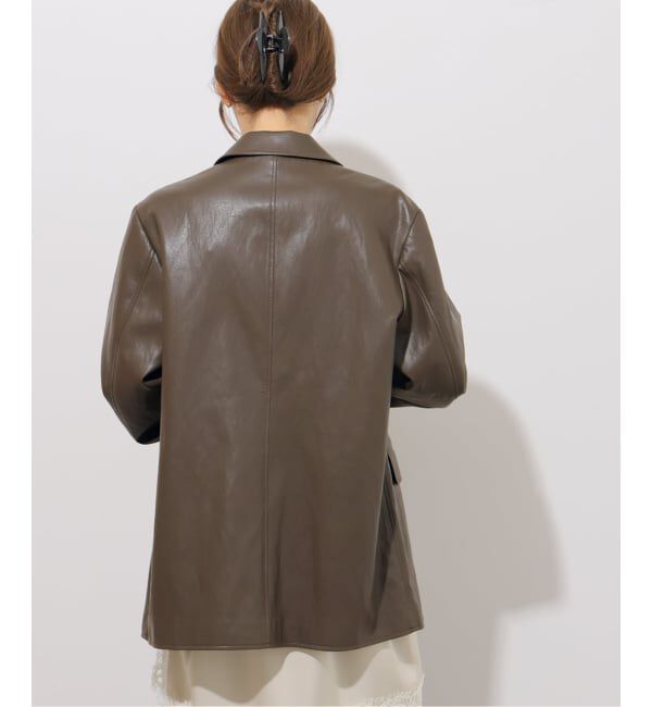 JOURNAL STANDARD relume「フェイクレザーシングルジャケット」|テーラードジャケット|