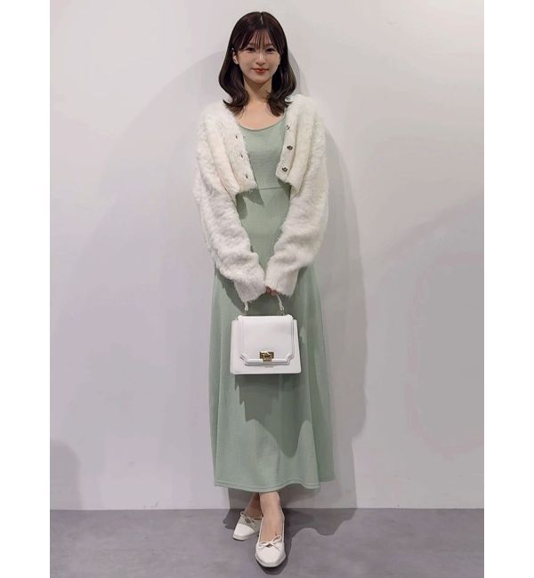 MERCURYDUO「【WEB限定カラーあり】シャギークロップドカーディガン」|カーディガン|