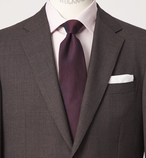 UNITED ARROWS green label relaxing「GLR シルク2 8.0cm ソリッド ネクタイ」|ネクタイ・蝶ネクタイ|WINE