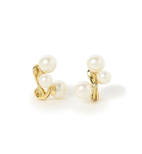BEAMS SELECTION for WOMEN「jour couture / chubby 3パール イヤリング」|イヤリング|