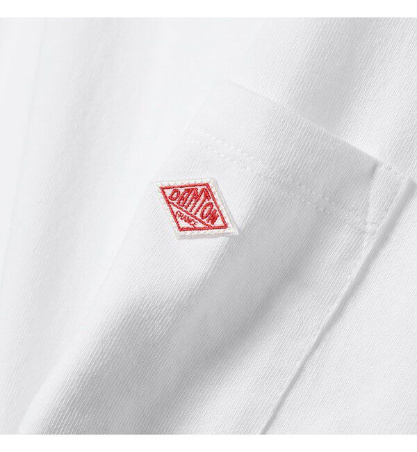 BEAMS SELECTION for WOMEN「DANTON / ポケット Tシャツ　26SS 洗濯可 ロゴオーバーサイズ リラックス メンズライク ダントン」|Tシャツ・カットソー|
