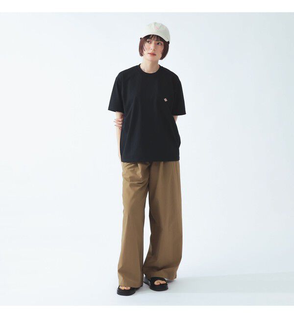 BEAMS SELECTION for WOMEN「DANTON / ポケット Tシャツ　26SS 洗濯可 ロゴオーバーサイズ リラックス メンズライク ダントン」|Tシャツ・カットソー|