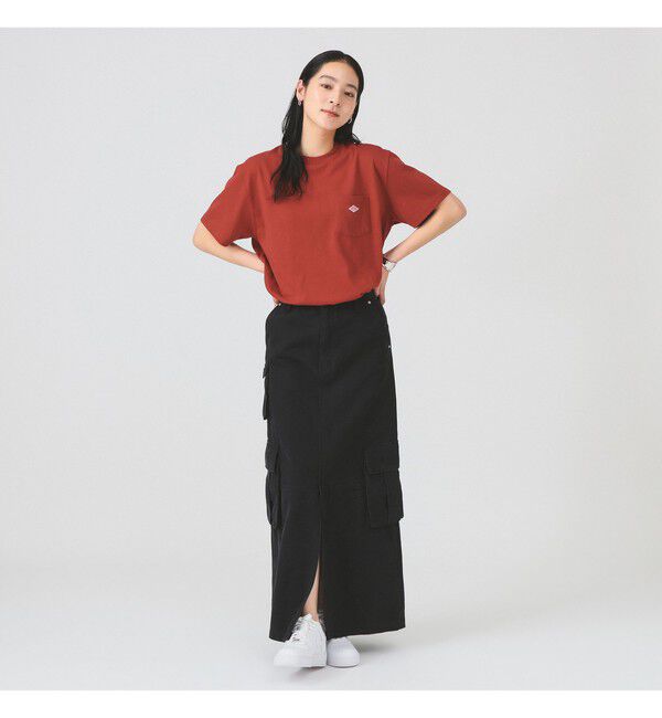 BEAMS SELECTION for WOMEN「DANTON / ポケット Tシャツ　26SS 洗濯可 ロゴオーバーサイズ リラックス メンズライク ダントン」|Tシャツ・カットソー|