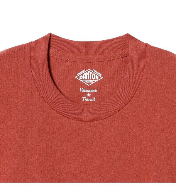 BEAMS SELECTION for WOMEN「DANTON / ポケット Tシャツ　26SS 洗濯可 ロゴオーバーサイズ リラックス メンズライク ダントン」|Tシャツ・カットソー|