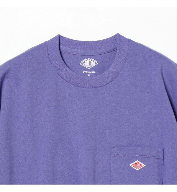 BEAMS SELECTION for WOMEN「DANTON / ポケット Tシャツ　26SS 洗濯可 ロゴオーバーサイズ リラックス メンズライク ダントン」|Tシャツ・カットソー|