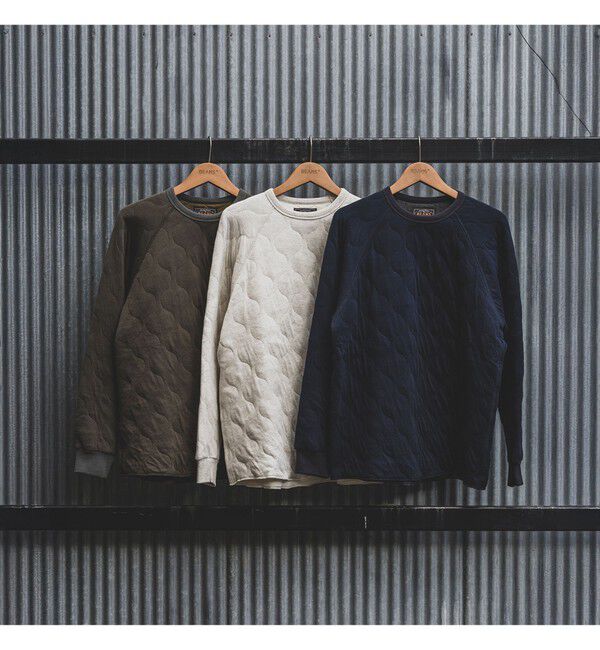 BEAMS PLUS「MIL Quilt Crew」|Tシャツ・カットソー|